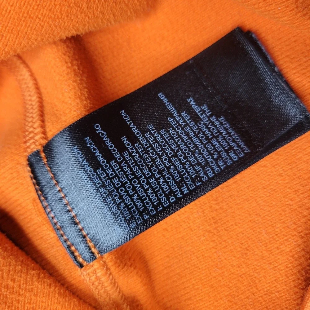The North Face Pullover Mens Small Orange 1/4 Zip Long Sleeve Top‎ NF0A2V6J